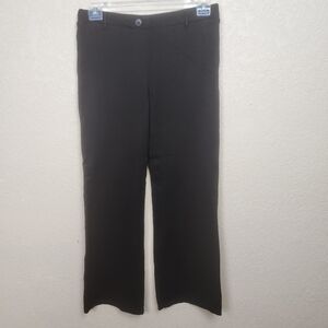 Betabrand Black Flared Pull On Knit Pants Large (5268)